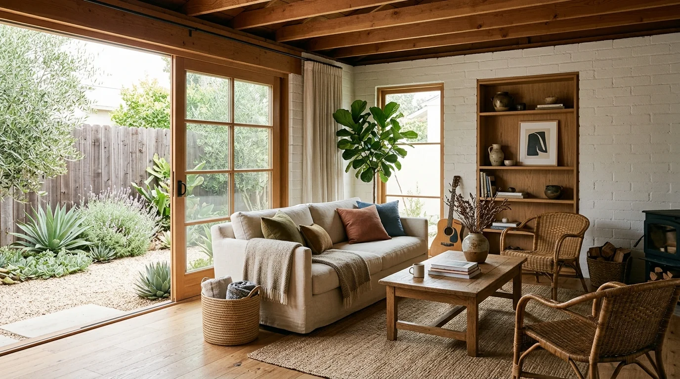 Coronado craftsman home with a detached garage off the rear alley and mature street trees