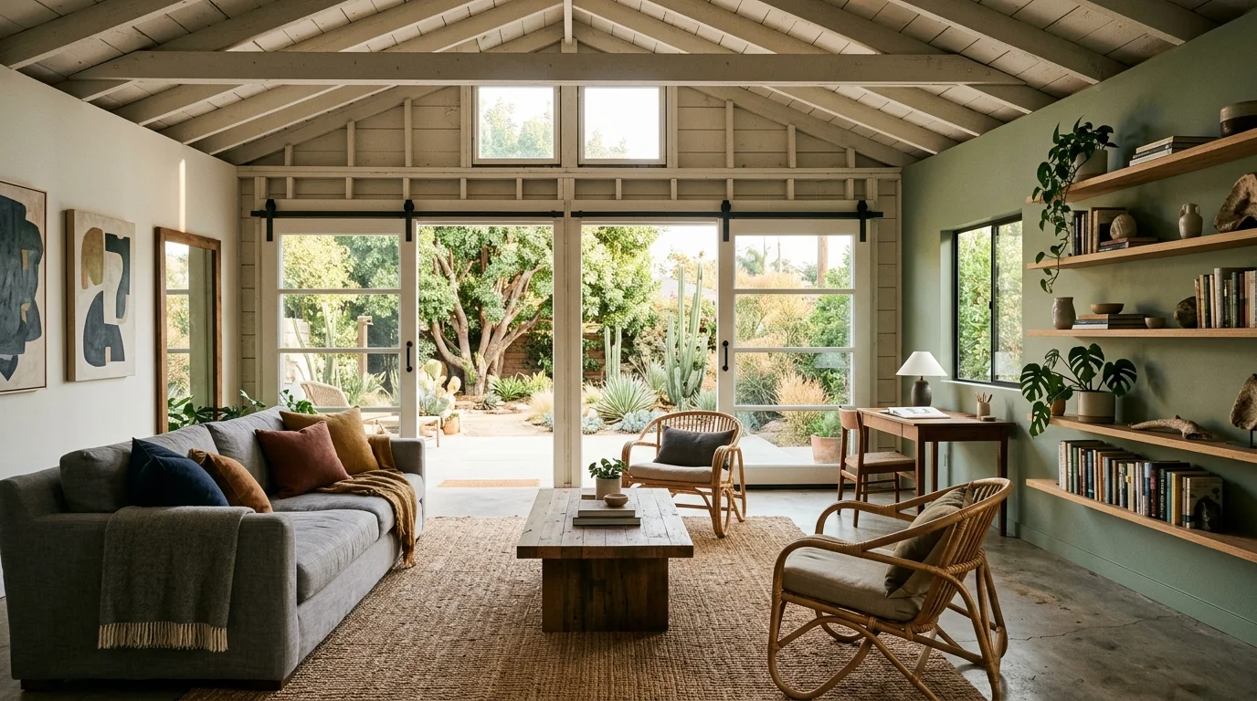El Cajon single-story home with a two-car attached garage and dry inland landscaping