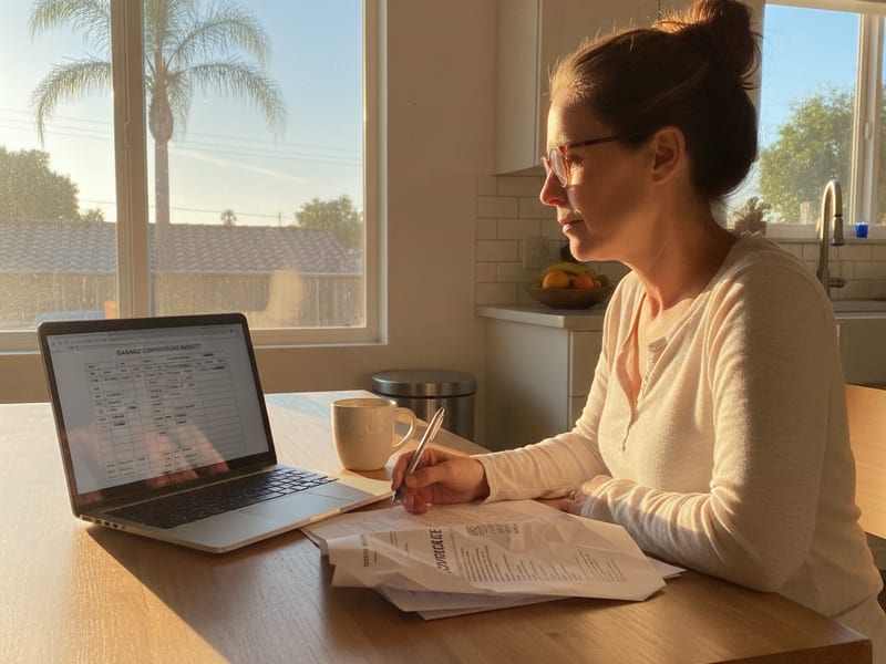 San Diego homeowner reviewing zoning information on a city planning portal on a desktop computer